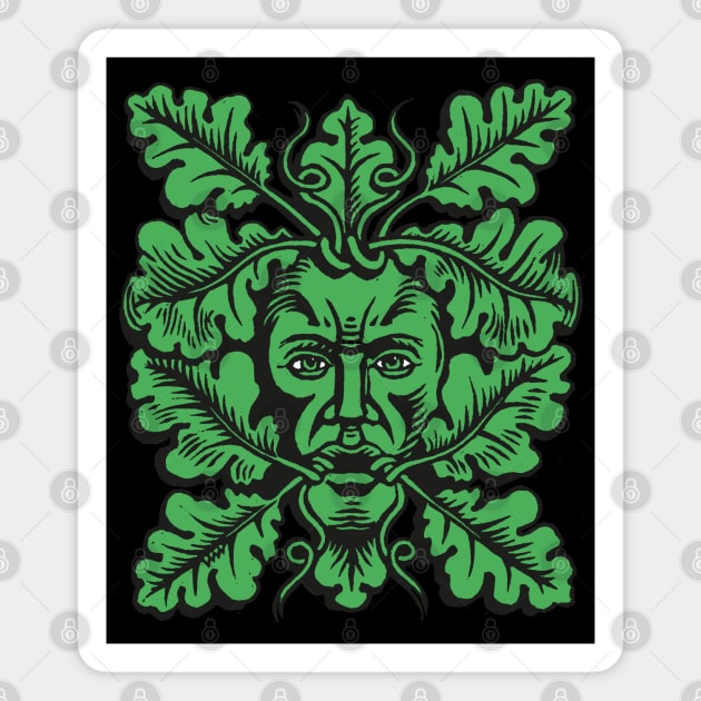 Medieval Green Man Magnet by WonderWebb